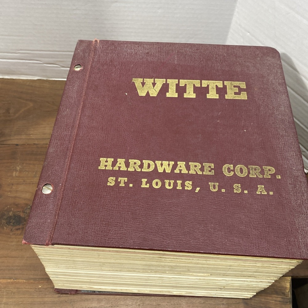 Vintage Witte Hardware Corp Catalog 1980s St Louis USA Industrial General Tools